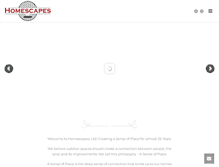 Tablet Screenshot of homescapesltd.com